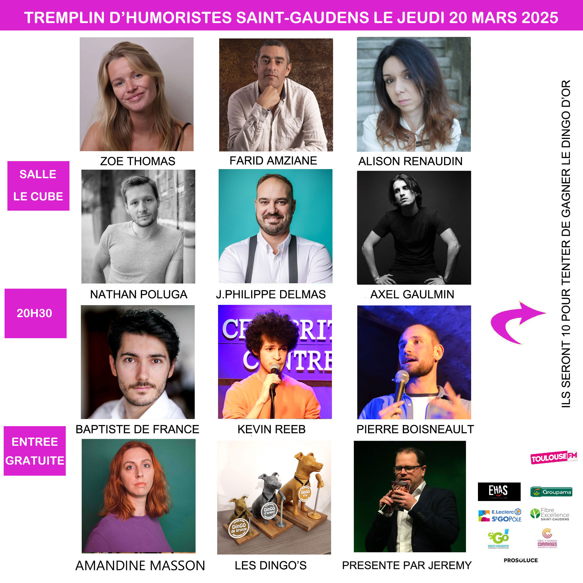 Tremplin d'humoristes Rire sans Frontières 2025