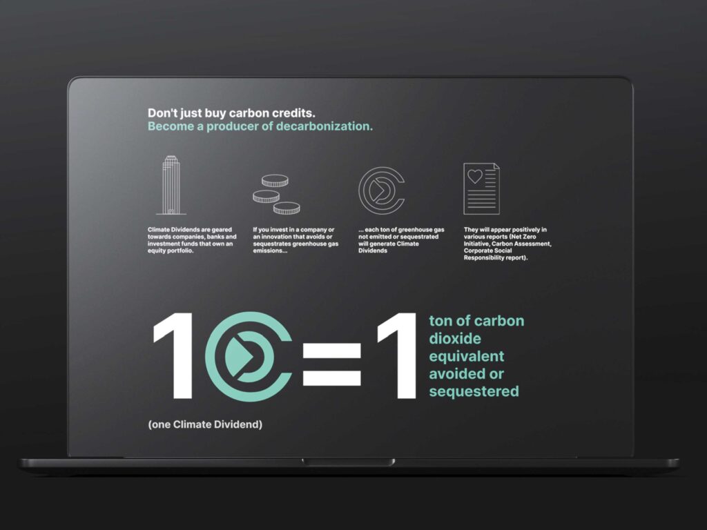 Identité visuelle label Climate Dividends