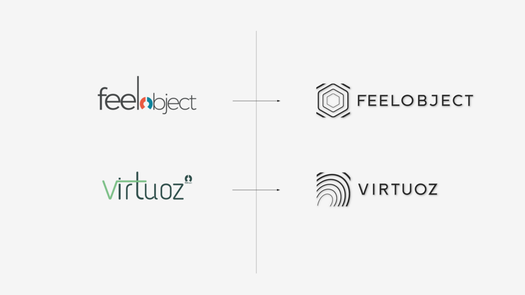 Nouvelle identité visuelle Feelobject et Virtuoz