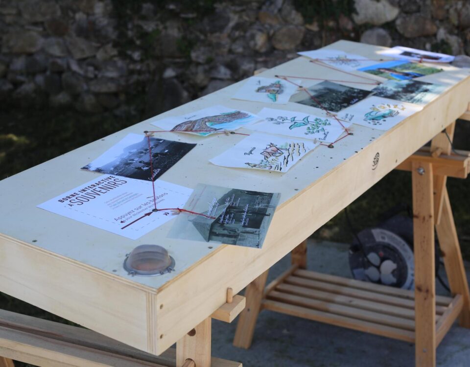 Scénographie INCO table tactile