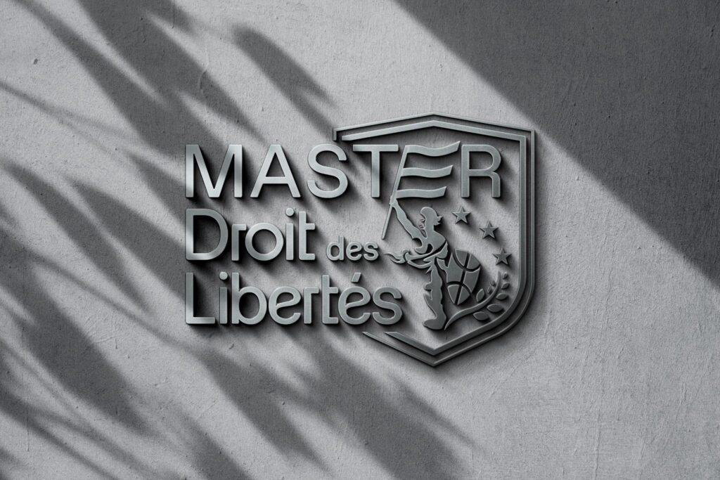 Projection mockup logo Droit des Libertés