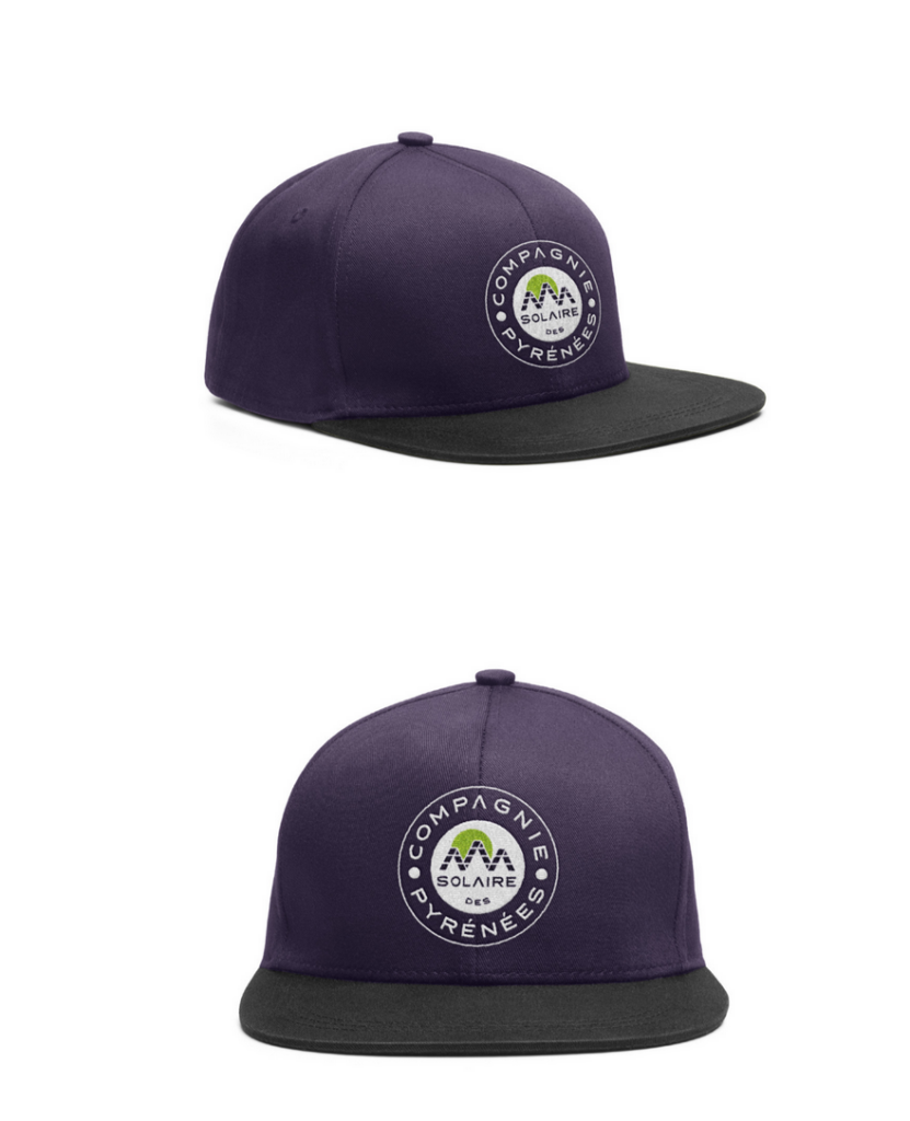 Mockup casquette Compagnie Solaire des Pyrénées